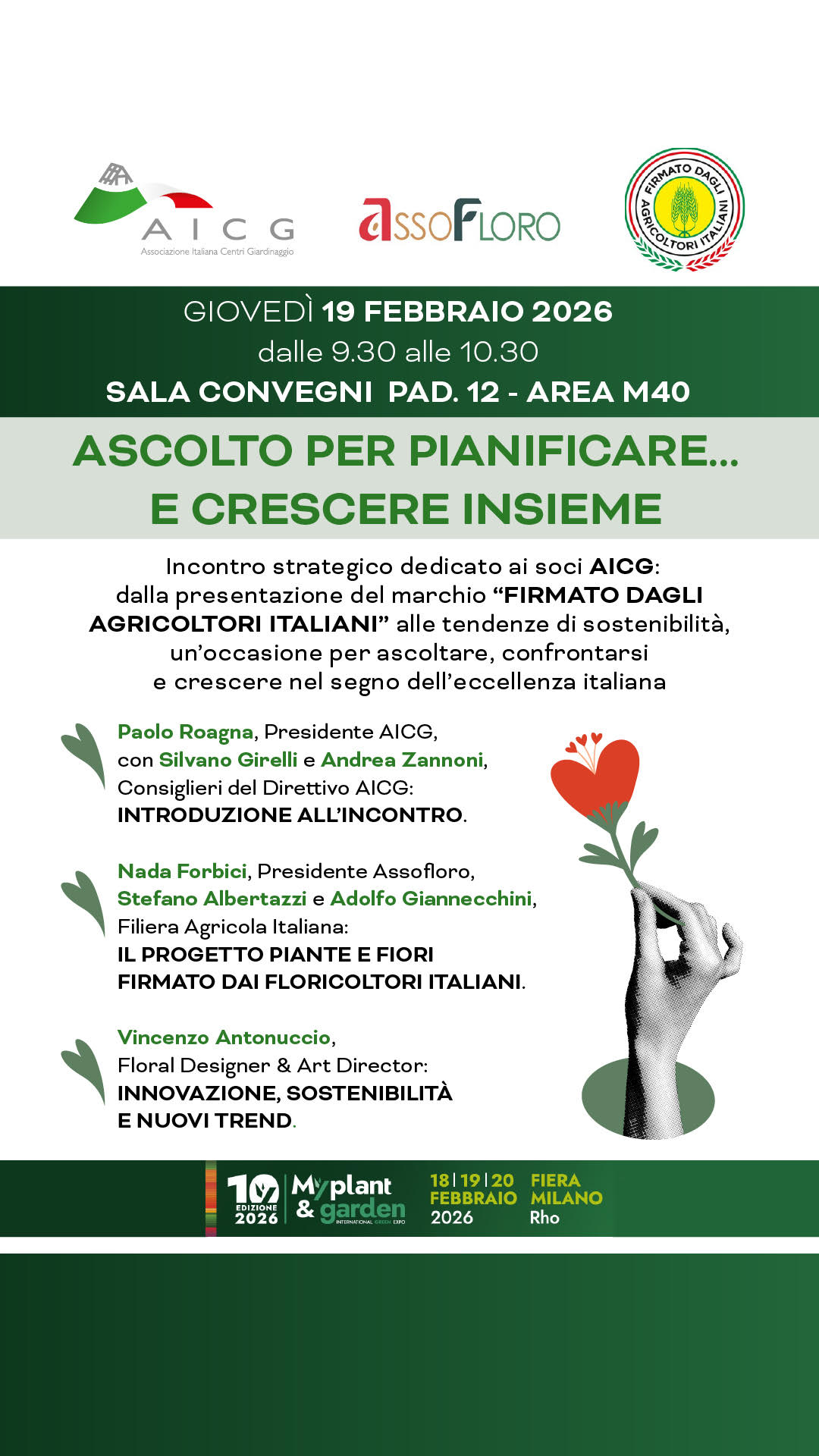 Un incontro durante Myplant & Garden